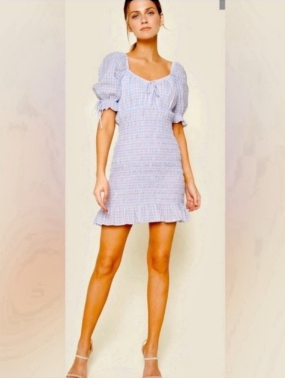 Sugar Lips Finders Gingham
Smocked Mini Dress